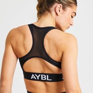 AYBL black training sports bra size small